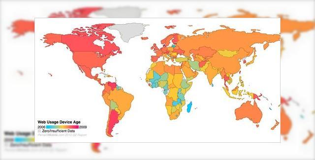 <b>Romanii folosesc telefoane vechi pentru a accesa Internetul, arata Percent Mobile</b>Un studiu publicat recent de Percent Mobile si citat pe blogul lui Dan Virtopeanu arata ce fel de handseturi sunt utilizate la nivel global pentru accesarea Internetului. Dupa cum arata si harta de mai jos, romanii folosesc in special telefoane vechi de...