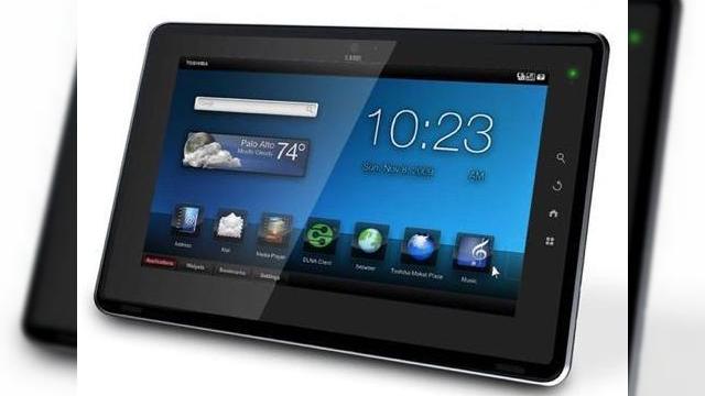 <b>Adio iPad? Toshiba Folio 100, alternativa Android 2.2 la terminalul Apple</b>Daca doriti un gadget in stilul lui Apple iPad, dar vreti sa beneficiati de Flash si o platforma libera pe acesta, puteti opta pentru proaspat-anuntatul Toshiba Folio 100. Acest tablet de 10.1 inchi cantareste 760 de grame si veti afla mai multe despre el...