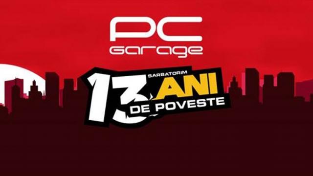 <b>PC Garage împlinește 13 ani de activitate în această lună; Va oferi cadouri clienților în perioada 8 - 10 octombrie</b>Suntem informați astăzi cu privire la faptul că în perioada 8 - 10 octombrie cei de la PC Garage vor organiza o campanie specială de reduceri cu ocazia aniversării de 13 ani de la înființare. Vor fi oferite și cadouri clienților ce plasează comenzi