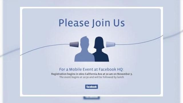 <b>Facebook organizeaza un eveniment misterios pe 3 noiembrie; debutul lui Facebook Phone?</b>Facebook are planuri mari in segmentul mobil, dupa cum o dovedeste evenimentul anuntat de gigantul retelor de socializare pentru data de 3 noiembrie. Compania a inceput deja sa trimita invitatii jurnalistilor si bloggerilor si suntem foarte curiosi ce va...