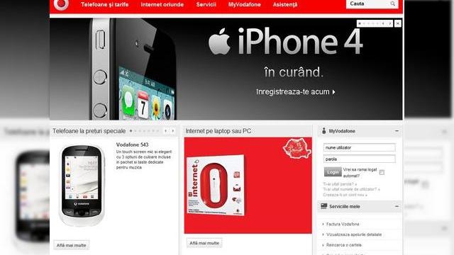 <b>iPhone 4 soseste la Vodafone Romania, confirmat oficial!</b>Dupa ce am aflat cateva din surprizele pe care Vodafone ni le pregateste pentru perioada urmatoare, iata ca si iPhone 4 este confirmat chiar pe site-ul operatorului. Nu avem inca o data de lansare, dar stim ca terminalul va sosi "in curand". &nbsp; Ultima...