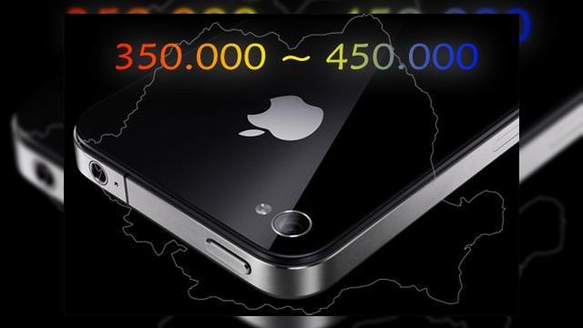 <b>Peste 350.000 de iPhone-uri și iPad-uri În România, conform unor calcule realizate de noi</b>S-ar părea că în România există undeva între 350.000 și 450.000 de unități iPhone și iPad. Aprecierea noastră se bazează pe cifrele furnizate de trafic.ro respectiv datele cu privire la numărul de unități Android din România, indicate de...