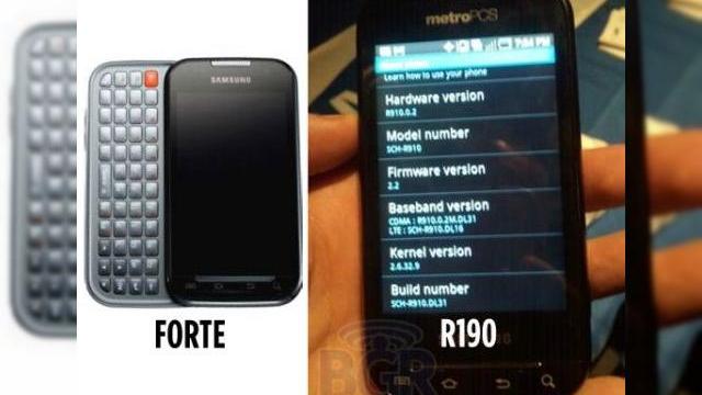 <b>Încă un telefon 4G LTE: Samsung Forte, gata de lansare În SUA</b>Ceea ce vedeți mai jos sunt două telefoane Samsung, R190 și Forte, dar există speculații conform cărora ele ar fi unul și același handset de fapt. Ei bine, retailerul american MetroPCS are planuri mari de vreme ce dorește lansarea acestor modele,...