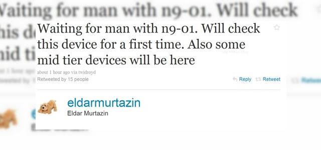 <b>Nokia N9 Învie sub numele de N9-01; smartphone de 500 de euro, conform zvonurilor</b>După ce doar cu câteva zile în urmă redactorul șef Mobile Review spulbera speranțele fanilor Nokia afirmând că terminalul N9 a fost anulat, ei bine iată că el primește în teste un prototip N9-01. Suntem foarte curioși cum a reușit Eldar...