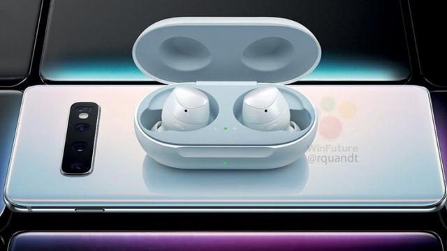 <b>Samsung Galaxy S10+ surprins încărcând o pereche de căşti Galaxy Buds; Se confirmă încărcarea wireless a altor device-uri</b>Samsung Galaxy S10 a avut deja asociate câteva zvonuri legate de încărcarea wireless a altor terminale, iar acum avem şi dovada. Imaginea publicată de zvonacul Roland Quandt pare una oficială, prezentând o pereche de căşti