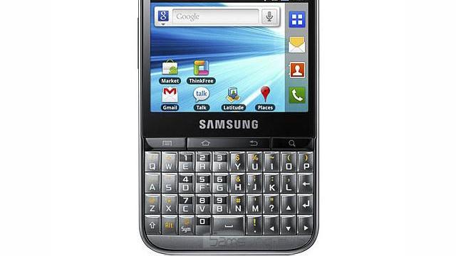 <b>Samsung Galaxy Pro, un nou telefon Android cu tastatură QWERTY, anunțat oficial (Video)</b>în cadrul evenimentului Samsung SEA Forum din Singapore de azi, producătorul asiatic a anunțat un nou telefon cu pronunțate funcții de socializare. Acesta este Samsung Galaxy Pro, pe care îl puteți vedea mai jos. &nbsp; Terminalul rulează Android...