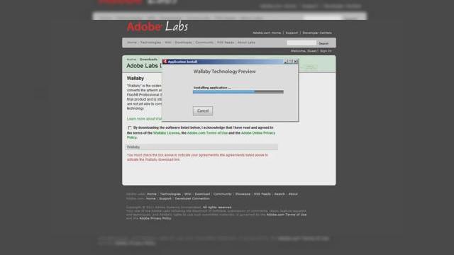 <b>Adobe Flash, cu un pas mai aproape de Apple iPhone și iPad, printr-un convertor Flash - HTML (Video)</b>Adobe nu renunță la cruciada sa împotriva Apple, sau mai bine zis cea pentru promovarea tehnologiei Flash. Ei bine, iată că acum există și un convertor specializat, pe numele de Wallaby, care transformă animațiile din fișiere FLA (Adobe Flash...