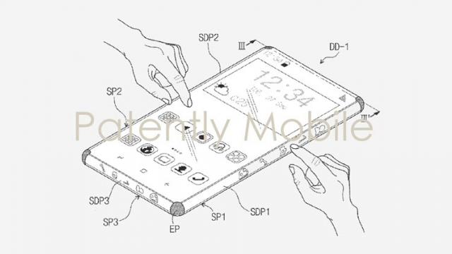 <b>Samsung brevetează o husă deosebită cu suport pentru interacțiune tactilă și pe marginile laterale</b>Pe lângă brevete asociate smartphone-urilor pliabile viitoare iată că cei de la Samsung pregătesc și accesorii speciale pentru handset-urile mobile din portofoliu. O asemenea husă descoperim astăzi, accesoriu proaspăt brevetat 