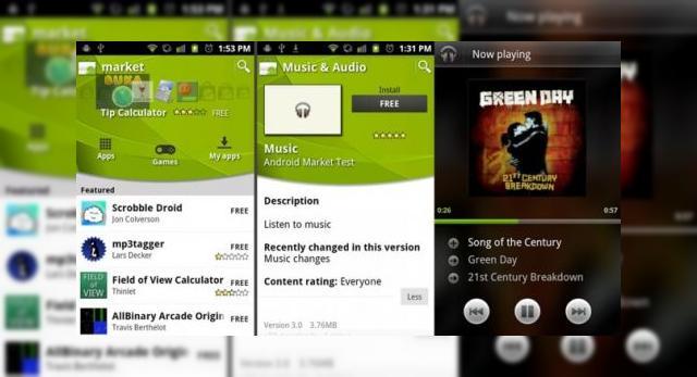 <b>Google pregătește noi aplicații pentru Android: Gallery, Camera, Music; Aceasta din urmă ajunge pe web</b>știam de ceva timp că Google pregătește o schimbare de look a aplicațiilor principale din Android și iată că încep să se vadă și efectele. Astfel, câțiva posesori norocoși de terminale Samsung Galaxy S au avut ocazia să testeze o...