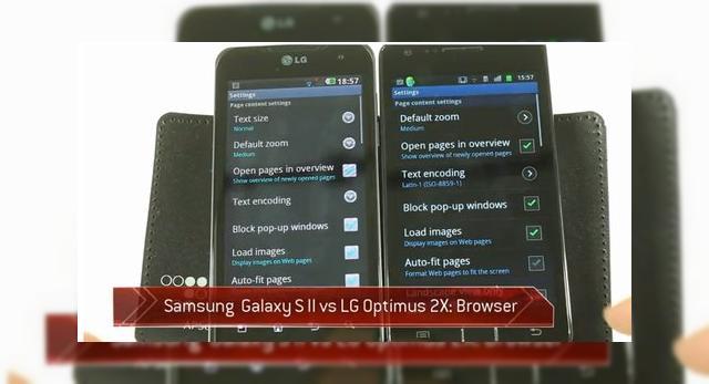 <b>Duel dual core: Samsung Galaxy S2 versus LG Optimus 2X (Video)</b>Printre cele mai puternice smartphone-uri ale acestui an se numără modelele comparate mai jos, Samsung Galaxy S II și LG Optimus 2X. Comparația se axează în primul rând pe viteza browserelor și felul în care se realizează zoom-ul și...