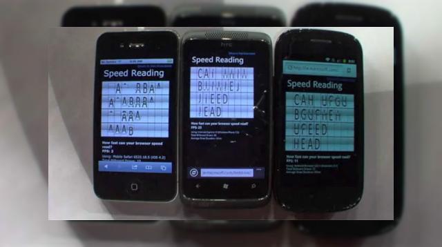<b>Windows Phone versus Android și iOS Într-o bătălie a browserelor și frame-urilor pe secundă (Video)</b>Joe Belfiore, director al secțiunii Microsoft Windows Phone a prezentat recent motivul pentru care vom aștepta cu mare nerăbdare lansarea lui Internet Explorer 9 Mobile pe Windows Phone. Ei bine, browserul a fost testat în comparație cu cel de pe...