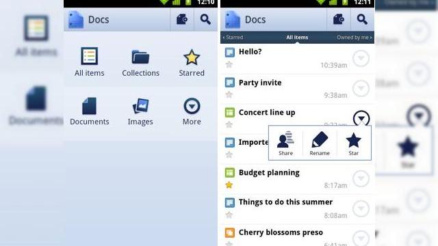 <b>Google Docs are acum propria aplicație pe Android, vine cu recunoaștere optică a caracterelor, nu impresionează!</b>Disponibil până acum din browserul terminalelor Android, serviciul Google Docs sosește acum pe handseturile dotate cu OS-ul Google sub formă de aplicație. Ceea ce vedeți mai jos este o captură de imagine din Google Docs for Android, noua aplicație...