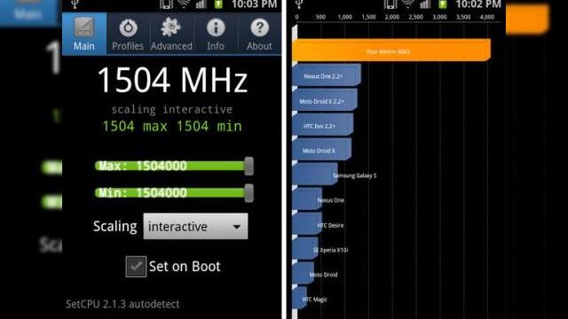 <b>Samsung Galaxy S II atinge 1.5GHz prin overclocking, 4000 de puncte În Quadrant (Video)</b>Samsung Galaxy S II își confirmă din nou statutul de cel mai puternic smartphone Android al momentului, ajungând la frecvența de 1.5GHz prin overclocking. Acest upgrade îi permite să atingă și scorul de 4000 de puncte în benchmark-ul Quadrant,...
