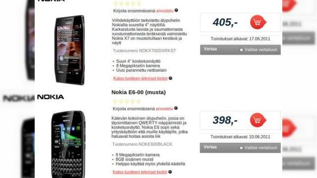 <b>Nokia E6 și X7 disponibile prin precomandă În Finlanda și Germania; lansate comercial astăzi la ora 20:00?</b>Deși zvonurile afirmau că astăzi am putea asista la debutul primului telefon Nokia cu Windows Phone 7, se pare că anunțul finlandezilor de la ora 20:00 va fi unul mai banal. Astfel, având în vedere că Nokia E6 și X7 sunt disponibile prin...