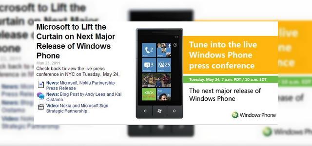 <b>Windows Phone 7 evoluează azi! Noi parteneri pentru Microsoft și noi funcții În Mango OS</b>După cum probabil știți deja, suntem la câteva minute distanță de conferința în cadrul căreia Microsoft ne va prezenta Mango OS, aka Windows Phone 7.5. Pe lângă un Internet Explorer Mobile superior, acest preview va include și anunțuri foarte...