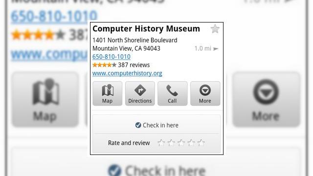 <b>Google Maps 5.5 pentru Android simplifică check-in-urile și acordarea de note diferitelor locuri vizitate</b>Google Maps a ajuns la versiunea 5.5 a aplicației pentru Android, care include printre altele și butoane "Check In" și "Rate and Review" în secțiunea Places. în plus, softul vă permite să editați adresa de acasă sau de la muncă în secțiunea...
