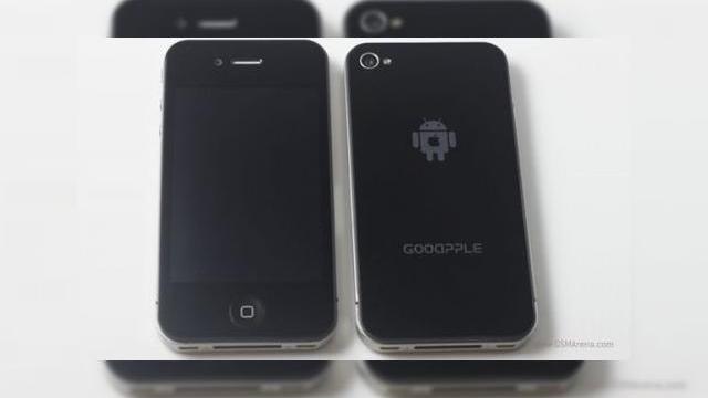 <b>O clonă de iPhone 4 care arată bine, rulează Android - GooApple? (Video)</b>Un lucru se remarcă din start la această clonă de iPhone 4: inscripția de pe spatele său: GooApple, un hibrid dintre numele companiei din Cupertino și al gigantului motoarelor de căutare. Cine a zis că o clonă de iPhone este neapărat un terminal...
