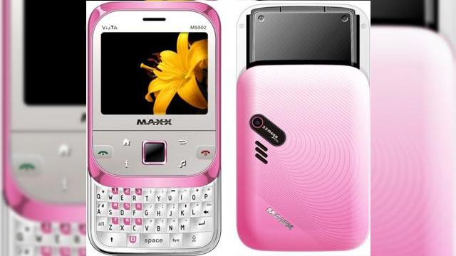 <b>Încă un telefon cu buton Facebook, de această dată un dual SIM - Maxx Vista MS502</b>Deși nu are cel mai atractiv nume din lume, telefonul Maxx Vista MS502 reprezintă o ofertă tentantă pentru domnișoare. Avem de-a face cu un terminal de culoare roz al cărui design ne amintește de Palm Pre și care vine cu o tastatură glisantă...