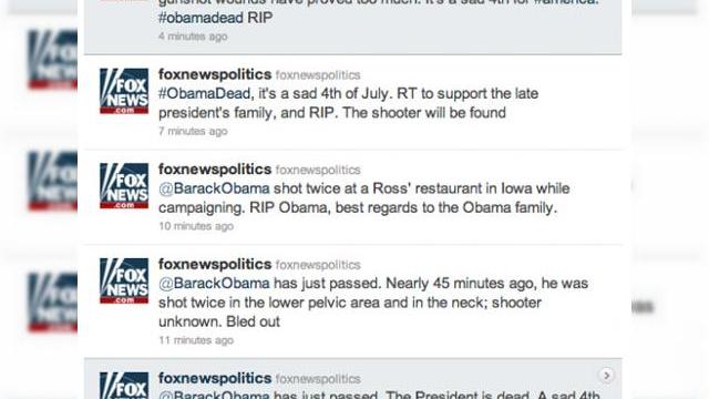 <b>"Obama asasinat" - vestea zilei de pe contul de Twitter Fox News... hackuit</b>Se pare că 2011 este anul hackerilor, de vreme ce atât Sony, cât și Apple și operatorul AT&T au avut de suferit de pe urma acestora și aici avem doar câteva nume de companii mari, dar lista continuă. Ei bine, astăzi, de ziua Statelor Unite a avut...