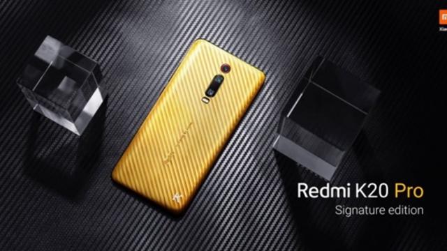 <b>Încă un telefon cu aur și diamante: Redmi K20 Pro Signature Edition devine oficial</b>Dacă unele companii lansează telefoane branduite FC Barcelona, altele merg pe ruta opulenței. Recent văzusem un Galaxy Fold cu bling bling de la Caviar, iar acum apare și un Redmi K20 Pro acoperit cu diamante și aur pur