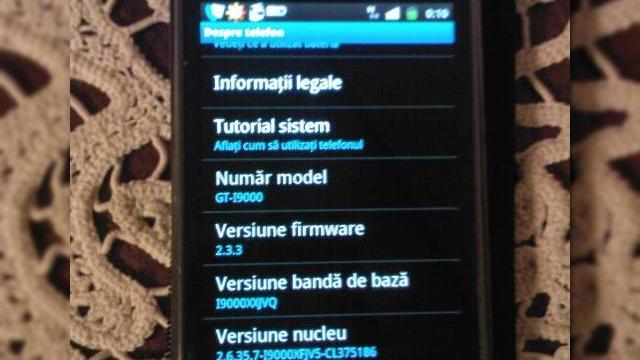<b>Android 2.3.3 disponibil pentru Samsung Galaxy S În România</b>Avem vești bune pentru posesorii de Samsung Galaxy S, unul dintre telefoanele hit ale anului trecut: terminalul a primit actualizarea la Android 2.3.3, după cum aflăm dintr-un pont al lui Marius Mihai. în plus, Samsung a confirmat și pe Twitter și...