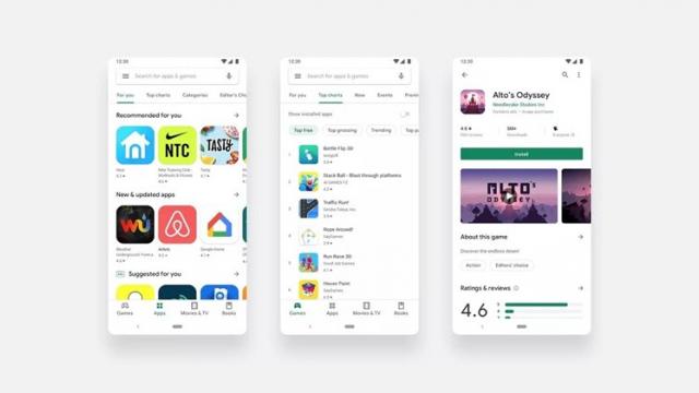 <b>Google Play Store are acum un nou design şi o organizare regândită a aplicaţiilor</b>Dacă aţi intrat în Google Play Store în ultimele 24 de ore, aţi remarcat cu siguranţă câteva schimbări de design şi de organizare. Primele indicii începeau să apară încă din luna mai, când insiderii şi testerii descopereau semne ale