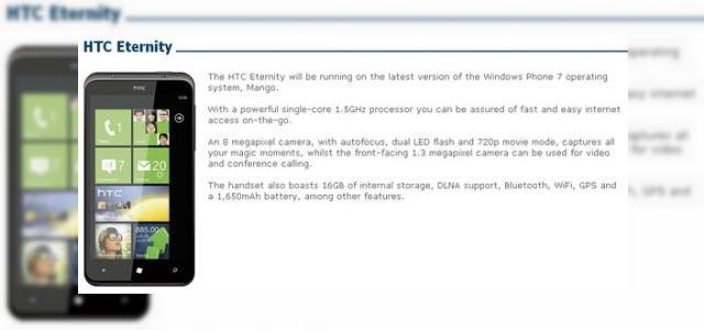 <b>HTC Omega și HTC Eternity au specificațiile confirmate Înainte de lansarea oficială! Iată-le!</b>Astăzi e ziua cea mare a evenimentelor HTC și Samsung, iar dacă aceștia din urmă ne-au dezvăluit deja câteva modele noi de tablete Galaxy, ei bine taiwanezii de la HTC ne țin în suspans. Aici intervin scăpările de informații de ultimă oră,...