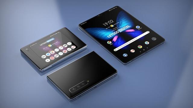 <b>Samsung Galaxy Fold 2 ar putea arăta astfel; Apar imagini bazate pe brevetele de până acum</b>Chiar dacă Samsung Galaxy Fold nu a ajuns încă în magazine, se discută tot mai mult despre Galaxy Fold 2. Multiple brevete de terminale pliabile Samsung au ajuns online, iar cei de la Letsgodigital.org le-au transformat în randări