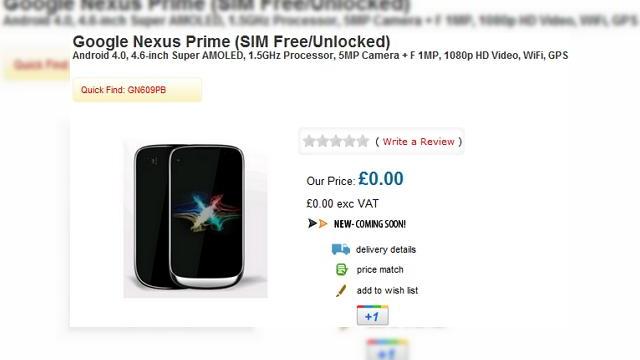 <b>Google Nexus Prime deja pus la vânzare de un retailer britanic! Iată primul telefon Samsung cu Android 4.0!</b>E săptămâna grabei se pare, astfel că după ce am văzut telefonul Nokia N9 disponibil prin precomandă în România, a venit și momentul următorului model Google Nexus să strălucească. De această dată, Samsung Nexus Prime a ajuns în oferta...