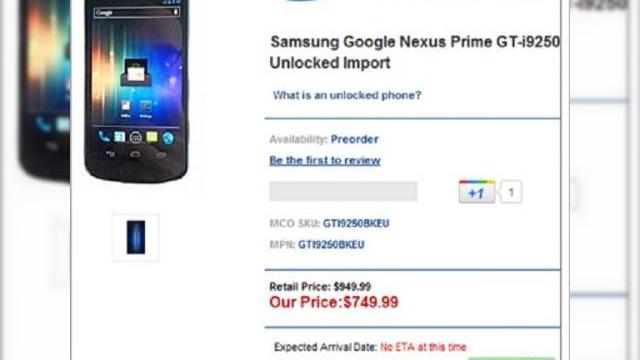 <b>Prețul lui Samsung Nexus Prime dezvăluit - prima precomandă e disponibilă</b>Nu știu cât de sigură este această sursă, deci vă recomand precauție... Aflați că Mobile City Online oferă deja precomenzi pentru faimosul Samsung Nexus Prime aka Galaxy Nexus (cum este cunoscut în SUA). Terminalul este oferit la prețul de...