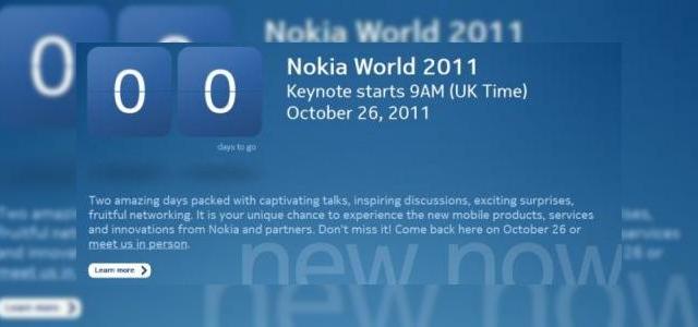 <b>Pagina oficială (live) de anunț al telefoanelor Nokia cu Windows Phone de la Nokia World 2011</b>Dacă sunteți pasionați de Nokia și credeți în evoluția platformei Windows Phone, vă invităm să aruncați o privire asupra acestui link, care se va transforma în live streaming de la Nokia World 2011 de la ora 11:00. Stephen Elop, CEO Nokia va...