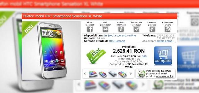 <b>HTC Sensation XL În România acum la un preț de 2.528 lei; Iată detalii!</b>Dacă v-ați luat porția de muzică și Beats de la HTC Sensation XE (recenzie aici), ei bine încă un urmaș al lui HTC Sensation ne onorează cu prezența. Cunoscut sub numele de cod Runnymede o perioadă, gigantul cu ecran de 4.7 inchi și Android la...