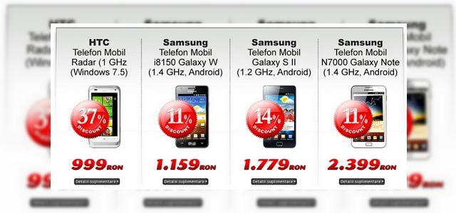 <b>Super reduceri de CyberMonday la evoMAG.ro: HTC Radar costa mai puțin de 1000 lei!</b>încă un val de reduceri ne lovește la puțin timp de Black Friday, astăzi datorită celor de la evoMAG, care ne pun la dispoziție produse cu prețuri reduse. Ni se promit reduceri cu până la 50%, iar această zi a discounturilor a început de azi,...