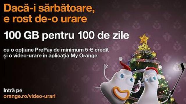 <b>Orange România te premiază cu 100 GB de date pentru 100 zile pentru urări de Crăciun + ofertă PrePay</b>Am intrat deja în sezonul sărbătorilor de iarnă şi au apărut clasicele camioane Coca Cola şi târguri de Crăciun deja. Orange România intra devreme în spiritul sărbătorilor de iarnă, de această dată prin Orange PrePay