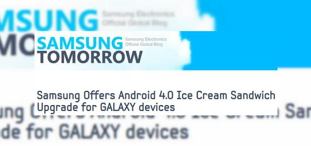 <b>Înghețata mâine-i gata! Samsung Galaxy S II și Galaxy Note actualizate la Android Ice Cream Sandwich la Începutul lui 2012</b>Samsung tocmai și-a reînnoit promisiunea de a-și actualiza terminalele compatibile la Android 4.0 Ice Cream Sandwich în 2012. Ei bine, aflați că si Samsung Galaxy S II și Galaxy Note vor primi cel mai nou Android în primul trimestru al anului...
