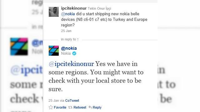 <b>Nokia vinde telefoane cu Symbian S^3, direct cu Symbian Belle</b>Este o informație interesantă ce a fost oferită pe contul de twitter al Nokia, în varianta internațională. Symbian Belle rulează în acest moment pe Nokia 701 - am un exemplar de test și nici până acum nu am apucat să-i fac review-ul. Este cel...
