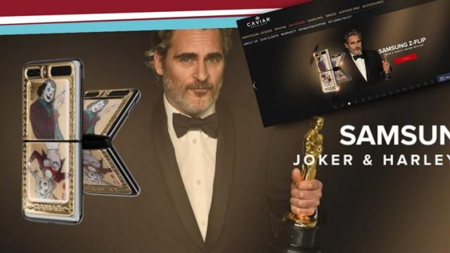 <b>Joaquin Phoenix şi Jokerul folosiți pentru a promova un Galaxy Z Flip tunat de ruşii de la Caviar</b>Când se va opri oare Caviar cu tuning-urile sale de telefoane? După ce am văzut un iPhone 11 Pro modat să arate ca un Cybertruck, acum vedem un Samsung Galaxy Z Flip modificat cu simboluri 