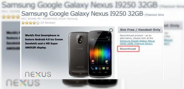 <b>Samsung Galaxy Nexus de 32 GB a fost anulat</b>Dacă erai în așteptarea unui Galaxy Nexus cu un spațiu de stocare mai mare, ar trebui să-ți anulezi planurile și să mergi spre cel de 16 GB disponibil în magazine la prețuri situate în jurul a 2.200 de lei. &nbsp; Pontul că Galaxy Nexus de 32...