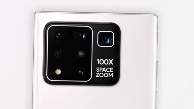 <b>Cum ar putea arăta Samsung Galaxy Note 20 Ultra cu un setup foto Penta-Lens în spate? Vedem o randare concept cu această abordare</b>În urmă cu aproximativ o săptămână soseau online o serie de randări concept pentru Samsung Galaxy Note 20, telefon pe care îl așteptăm lansat oficial undeva pe final de lună august sau poate chiar mai târziu dacă epidemia 