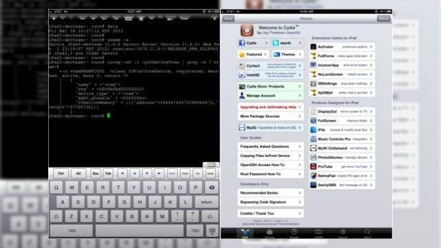 <b>Noul iPad are parte de jailbreak deja, mulțumită lui MuscleNerd! Iată dovada!</b>Dacă în urmă cu câteva zile aflam că iOS 5.1 a avut parte de jailbreak pe iPad 2, acum se pare că și Noul iPad, ajuns în magazine ieri are parte de același tratament. Hackerul de iPhone-uri MuscleNerd a postat pe Twitter că a reușit să...