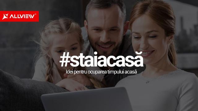 <b>Allview se alătura mişcării #staiacasa, vine cu recomandări practice de activităţi în vreme de izolare</b>După ce am văzut campania din weekend a operatorilor de telefonie de la noi, în contextul pandemiei de Covid-19, acum vedem şi alte companii care se alătura mişcării #staiacasa. Allview se număra printre ele şi vine în sprijinul persoanelor responsabile