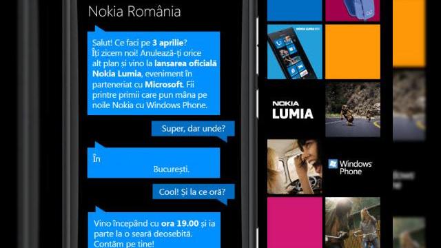 <b>Nokia aduce oficial seria Lumia În România pe 3 aprilie</b>Am primit o invitație de la Nokia care menționează un eveniment dedicat seriei de telefoane Lumia, care rulează Windows Phone. Se pare că pe 3 aprilie vor debuta oficial în țara noastră telefoanele Nokia Lumia, deși două dintre ele se vindeau...