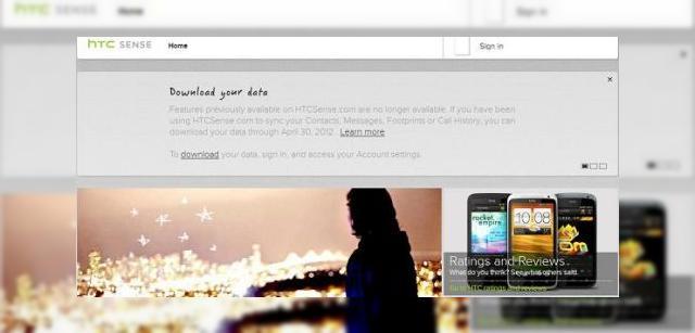 <b>HTCSense.com se Închide - faceți backup cât mai puteți!</b>Funcționalitatea lui HTCSense.com în tandem cu telefoanele companiei taiwaneze lua amploare în vara lui 2010 și iată că acum ne apropiem de sfârșitul acestui proiect, HTC anunțând închiderea sa. Ce oferea acel site? Ei bine, printre altele...