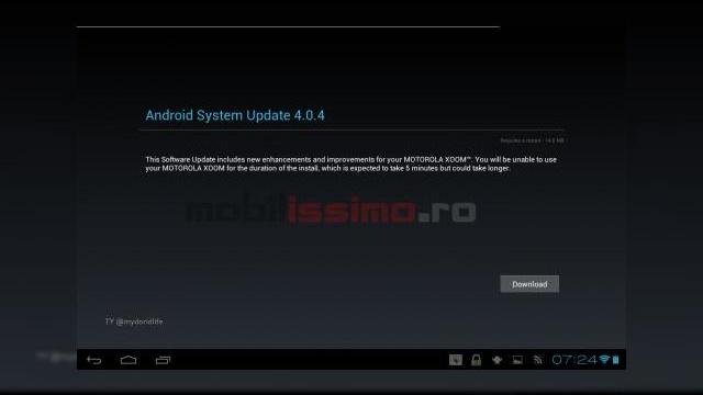 <b>Android 4.0.4 disponibil acum pe Motorola Xoom WiFi!</b>Cea mai nouă versiune de Android Ice Cream Sandwich, Android 4.0.4 a început să sosească de câteva ore pe tabletele Motorola Xoom WiFi din SUA si este disponibil doar pentru testeri deocamdată. Avem și confirmarea video prin intermediul lui...