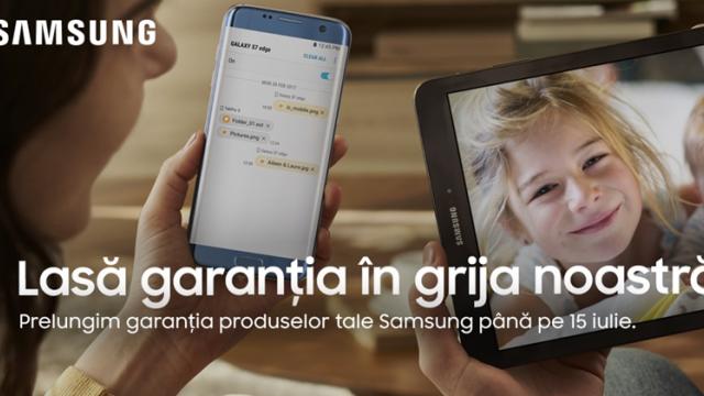 <b>Samsung anunță prelungirea cu o lună a garanțiilor pe cale să expire, pentru toate produsele sale</b>După ce la început de lună aflam detalii despre service-ul la distanță pus la dispoziție consumatorilor de către Samsung România, iată că astăzi aflăm detalii despre o nouă inițiativă a filialei locale. Este vorba despre decizia companiei de