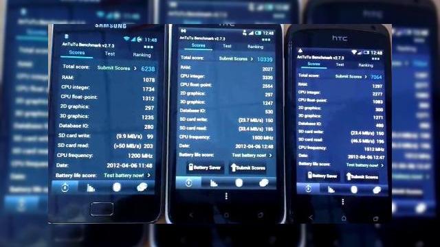 <b>HTC Își Încordează mușchii la concurență; Benchmark HTC One X vs. HTC One S vs. Samsung Galaxy S II</b>Cele două terminale HTC prezente în benchmark -ul de mai jos, au fost lansate de producătorul taiwanez la Mobile World Congress 2012 de la Barcelona, de unde v-am relatat în direct și vi le-am prezentat aici și aici. Clipul de mai jos ne-a fost...