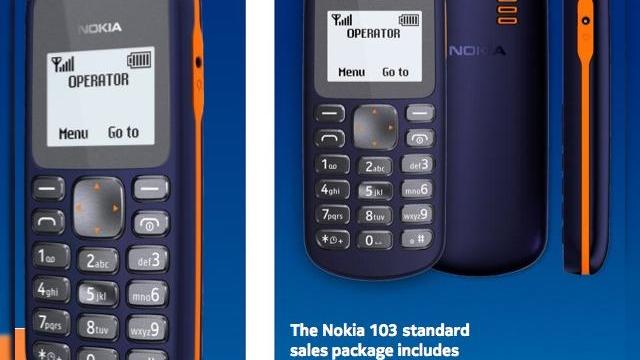 <b>Cel mai ieftin Nokia din lume? Finlandezii lansează telefonul Nokia 103, cu preț de 16 euro</b>Nokia tocmai a anunțat un nou telefon în Nigeria, dacă nu mă înșel tara în care a fost vândut telefonul cu numărul 1 miliard, adică un Nokia 1100. Ei bine națiunea africană va avea in curând parte de Nokia 103, cel mai nou telefon al...