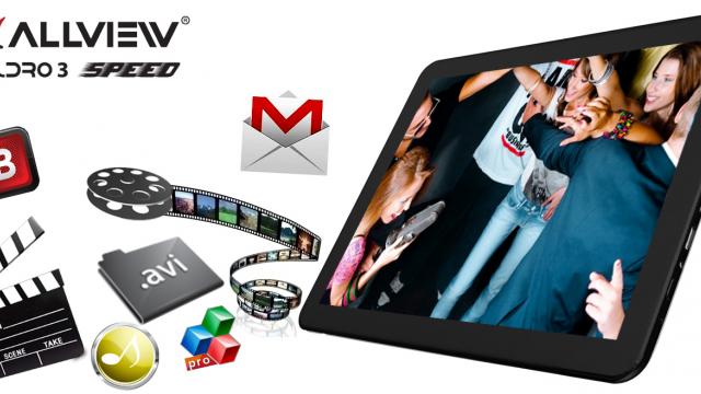 <b>Allview anunța lansarea tabletei AllDro 3 Speed, dotată cu display IPS HD, Android 4.0</b>Allview tocmai a anunțat lansarea tabletei AllDro 3 Speed, un model dotat cu Android 4.0 și un display touch IPS HD de 9.7 inch cu proporționare 4:3. Acest model poate fi admirat mai jos și costă 999 lei, în varianta albă sau neagră din magazinul...