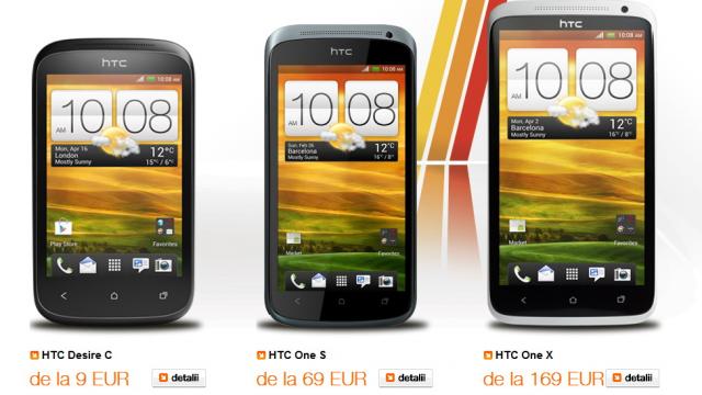 <b>Oferta Orange pentru HTC Desire C, HTC One S și HTC One X</b>Orange aduce HTC Desire C în oferta sa, alături de HTC One S și HTC One X. Vă detaliez hardware-ul și prețurile pentru cele trei telefoane. HTC Desire C aduce Android 4.0 pe segmentul entry-level, HTC One S este cel mai performant smartphone...