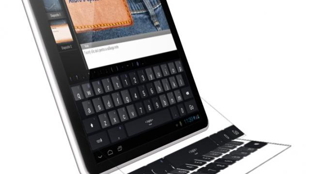 <b>Allview anunță tableta cu caracteristici de netbook - AllDro 3 Speed T</b>Allview a anunțat astăzi lansarea tabletei Alldro3 Speed T, un terminal cu design ergonomic care devine un netbook cu ajutorul unui dock cu tastatura integrată. Tableta rulează Android 4.0 ICS și vine cu un ecran touch IPS HD de 9.7 inch, cu...